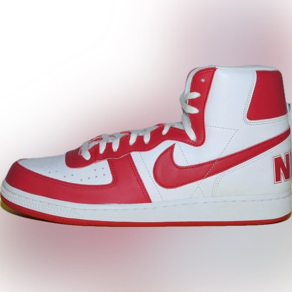 🔥Nike Terminator High Shoes White University Red [FJ4454-100] Mens Size 8.5🔥 - Picture 11 of 12